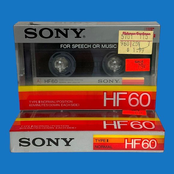 Mixed Lot 19 Sony High Fidelity HF 60 and 74 Min Normal Bias Cassette Tapes NEW - Picture 4 of 13